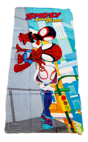 Toalla De Baño Spiderman Hombre Araña, Algodon 140 X 70 Cm