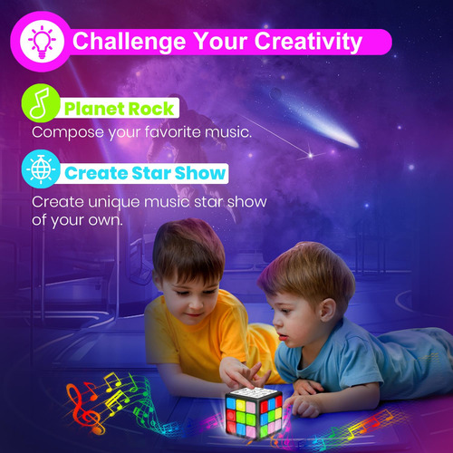 Juegos De Cerebro Cubo Recargable Con Pantalla, Regalo Niños
