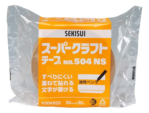 Sekisui 2433 K' Kraft Cinta Autoadhesiva 50 Mm X 50 M, Marró