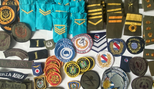 Parches Militares, Distintivos Escuadras, Lote 205 Piezas