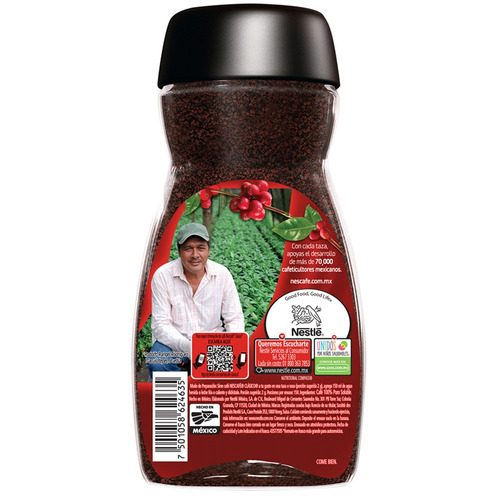 Imagen 2 de 2 de Café instantáneo clásico Nescafé Clásico frasco 120 g
