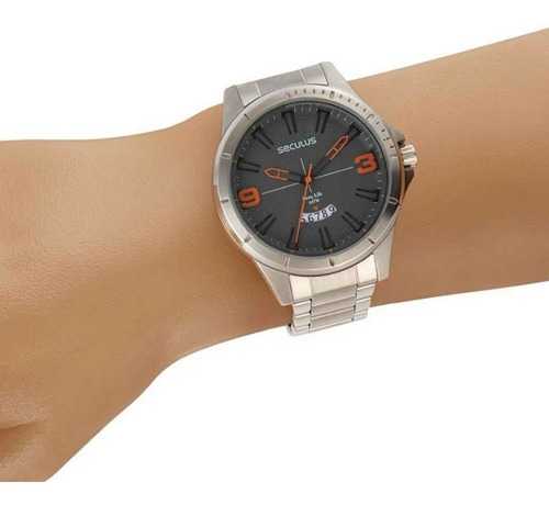 Relógio Masculino Seculus Prata 77035g0svna2