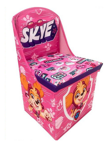 Baul Asiento Plegable Organizador De Juguetes Skye Paw Patro