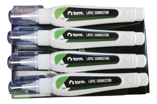 Lapiz Corrector Torre 7ml Pack De 4 Unidades