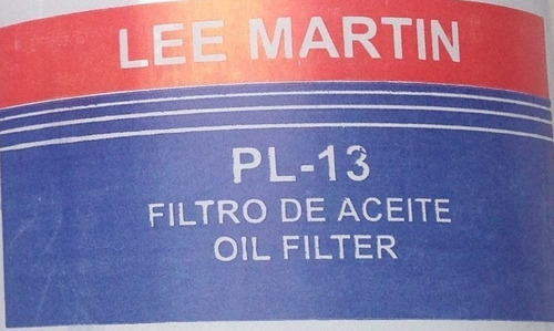 Filtro Aceite Lee Martin Pl-13 Chev Malibu 350 305 Consulte