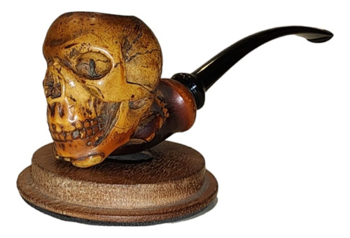 Pipa Antique Skull Block Meerschaum  Patagoniapipes 