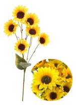 Comprar Vara Girasol Artificial Viene 6 Flores 75cm Alto 1410