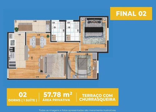 Imagem 6 de 15 de Apartamento À Venda, 58 M² Por R$ 325.000,00 - Vila Metalúrgica - Santo André/sp - Ap10280