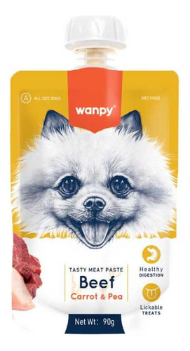 Wanpy Tasty Meat Paste Vacuno Para Perros 90 Gr