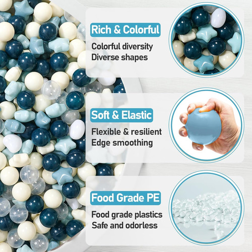 Ball Pit Balls Chrilek Star Para Crianças 50 Unidades Sem Bp