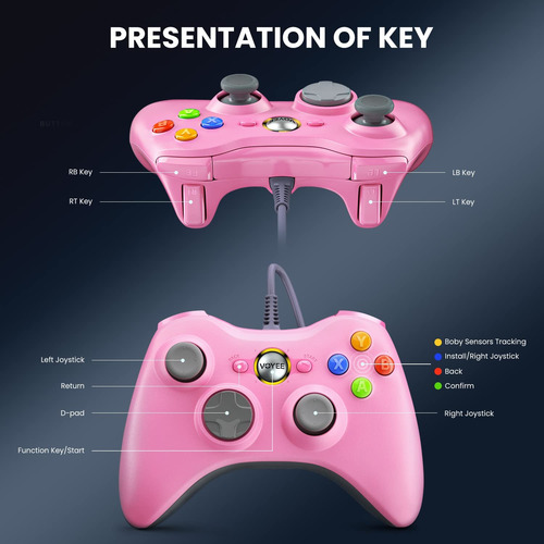 Controller Voyee Pc Wired Compatible Xbox 360/pc Windows