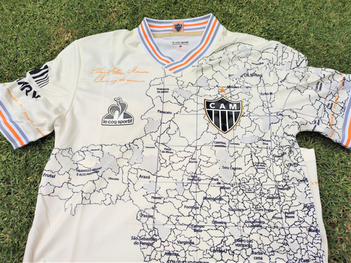 Jersey Atlético Mineiro Brasil Retro Aniversário Beige