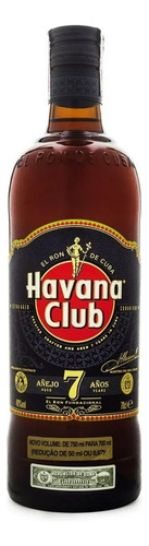 Rum Cubano Envelhecido Havana Club 700ml 7 Anos
