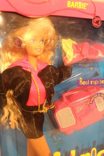 Muñeca Barbie Rockera Con Boom Box Funcional (1991)