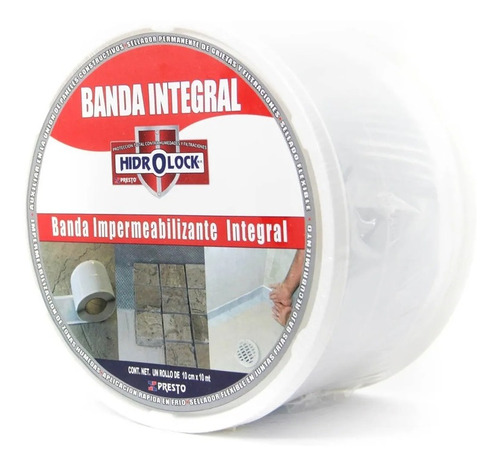 Presto 4 Pz Banda Impermeabilizante Integral Rollo 10x10cm