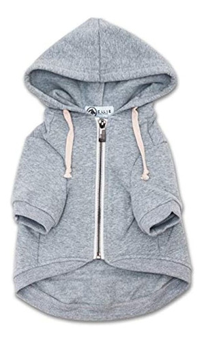 Ellie Dog Wear Zip Up Adventure Sudadera Con Capucha Gris Cl