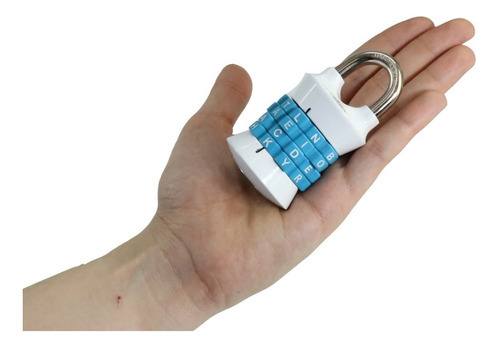 Candado Combinación Master Lock 1535dwd Con Letras 46400600 Blanco