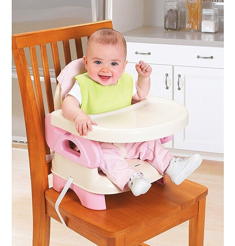 Summer Infant Deluxe Folding Tan Silla Comedor Bebe Portatil