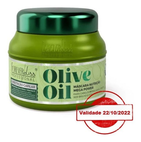 Máscara De Umectação Capilar Olive Oil 240g Forever Liss