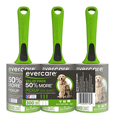 Saca Pelusas  Evercare Value Pack De 3 Rodillos Quitapelusas