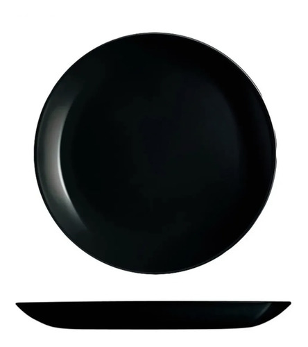 Plato Trinche Negro 27 Cm 50 Piezas Opal Frances