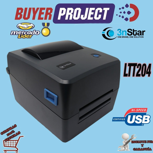 Imagen 2 de 4 de Impresora Etiquetas De Transferencia Termica 3nstar Ltt204