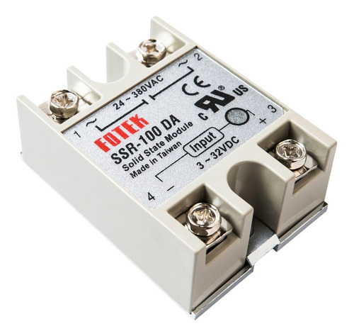 Kit 5 Pzs Ssr-100da Relevador Solido 100a Disipador Arduino