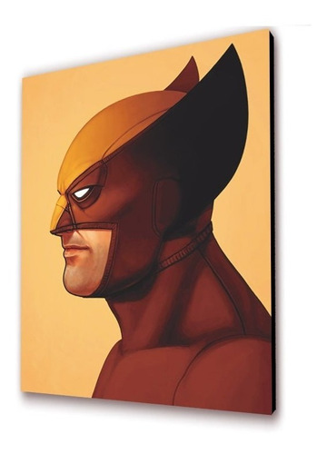 Cuadro 20x25cms Retrato Wolverine-2 Decorativo+envío Gratis