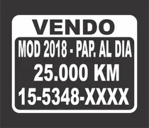 Comprar Calco Para Vender El Auto 19cm X 14cm