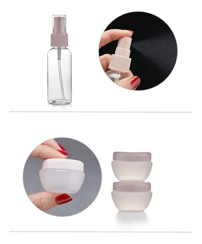 Bolso 11 Piezas Mini Botellas De Viaje Portátiles