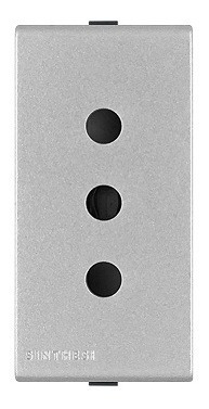 Enchufe + Interruptor 9/12 10a Plata S44 (precio X Ud)