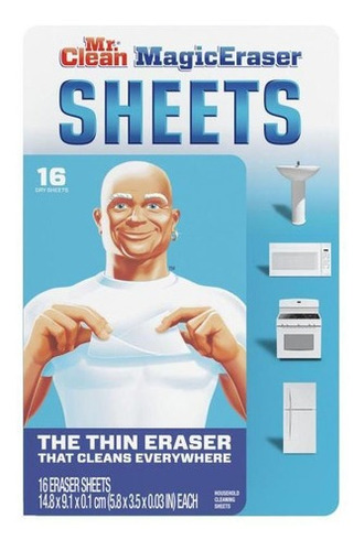 Magic Eraser Sheets 16 Hojas Mr. Clean