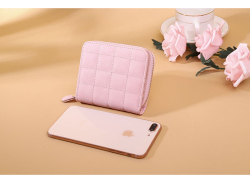 Mini Bolso De Mujer Con Cremallera Corta Con Billetera Peque