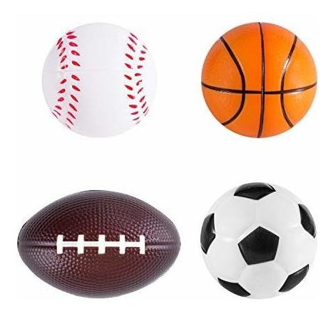 Pack 24 Mini Pelotas Deportivas De Espuma
