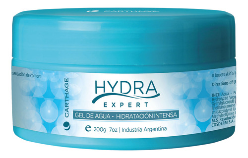 Gel Agua Hidratante Piel Sensible Carthage 200 Descongestivo