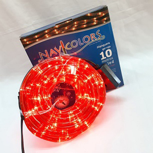 3 Pzs Luces Navideñas Manguera Led Rojo Series Navideñas