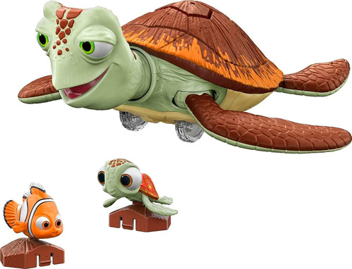 Mattel Disney Pixar Finding Nemo Toys, Crush Turtle Figura,