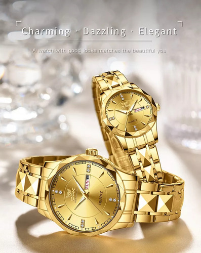 Reloj De Pulsera Empresarial Cuarzo Con Calendario Mujer
