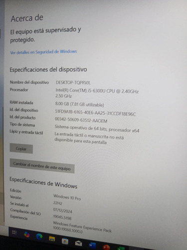 Laptop Dell Latitude E5570 I5 6th Gen Negro (Usado)