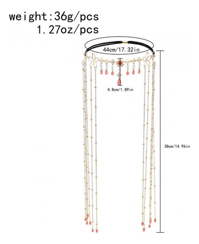 Tiara De Testa Com Corrente Floral Para Cabeça De Casamento