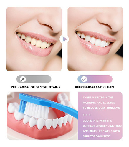 Una Pasta Dental Blanqueadora Cleaning Fresh Breath Bright T
