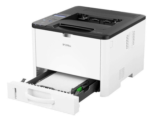 Imagem 3 de 5 de Impressora função única Ricoh SP 3710DN com wifi branca e preta 120V - 127V