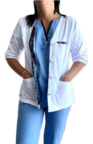 Imagen 1 de 3 de Chaquetas Sueltas Guardapolvo Sanidad Uniforme Arciel
