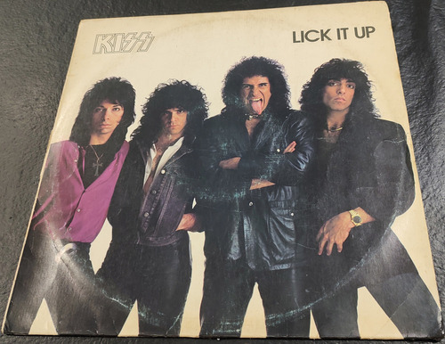 Kiss Lick It Up Lp Brasil 1ra Edic Queen Iron Maiden Rush U2