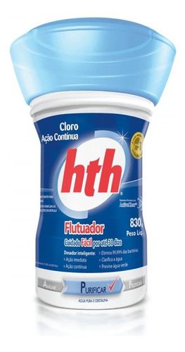 Imagem 1 de 5 de Kit Hth Três Unidades De Cloro Flutuador 830g