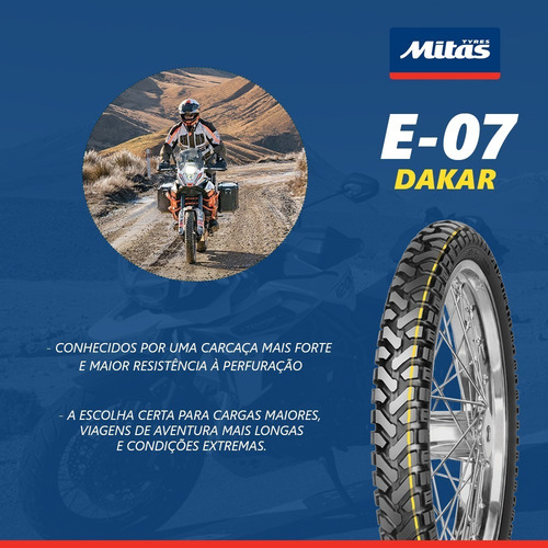 Pneu Dianteiro Mitas Para Bmw F800 90/90-21 E-07 Dakar