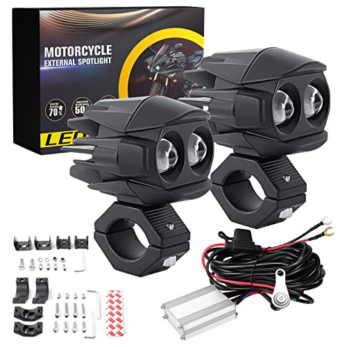 Luces De Niebla Led Motocicleta, Luces Auxiliares De Co...