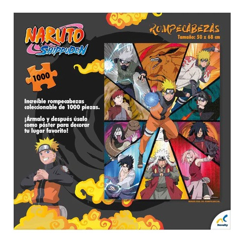 Rompecabezas Coleccionable Tipo Poster Naruto Shippuden