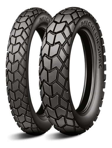 Par Pneu Michelin 110/90-17 + 90/90-19 Sirac Michelin