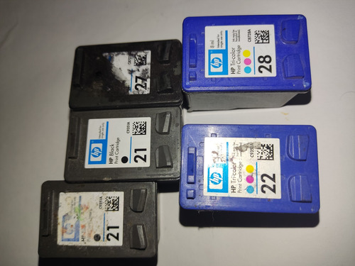 Cartuchos 21, 22 Y 27 Originales Listos Para Rellenarlos